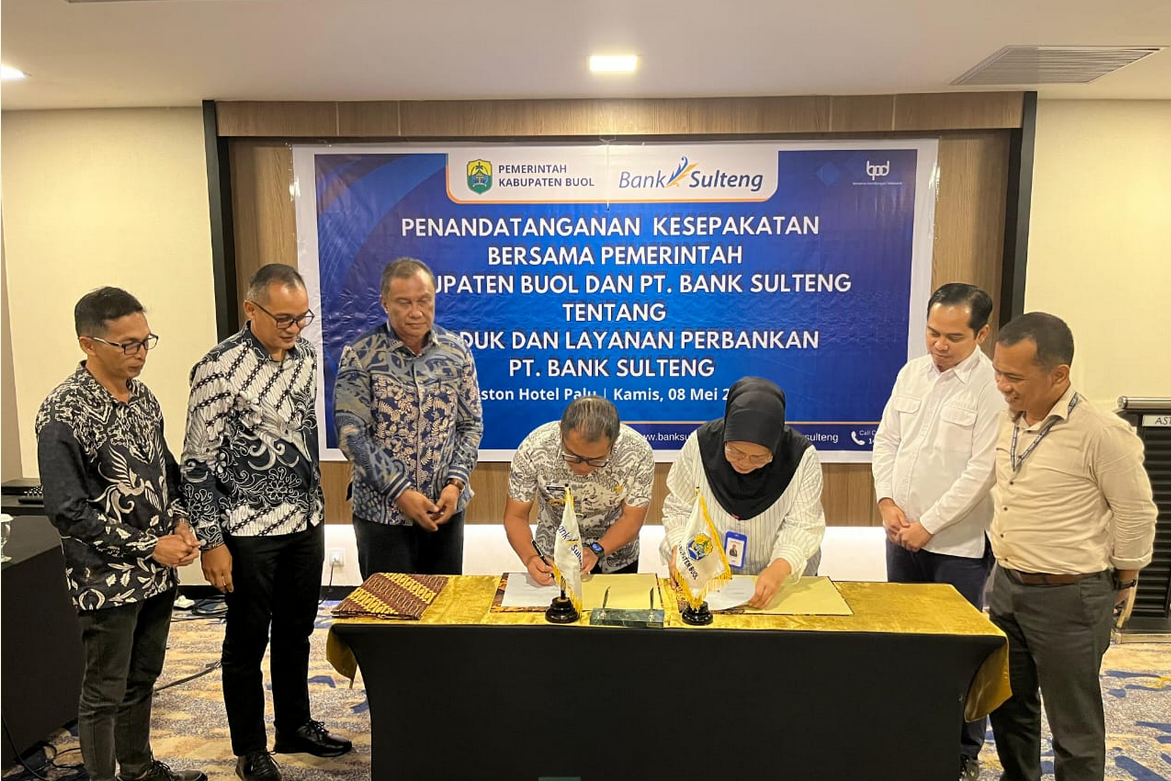 Penandatangan Kesepakatan Bersama Pemkab Buol & PT. Bank Sulteng