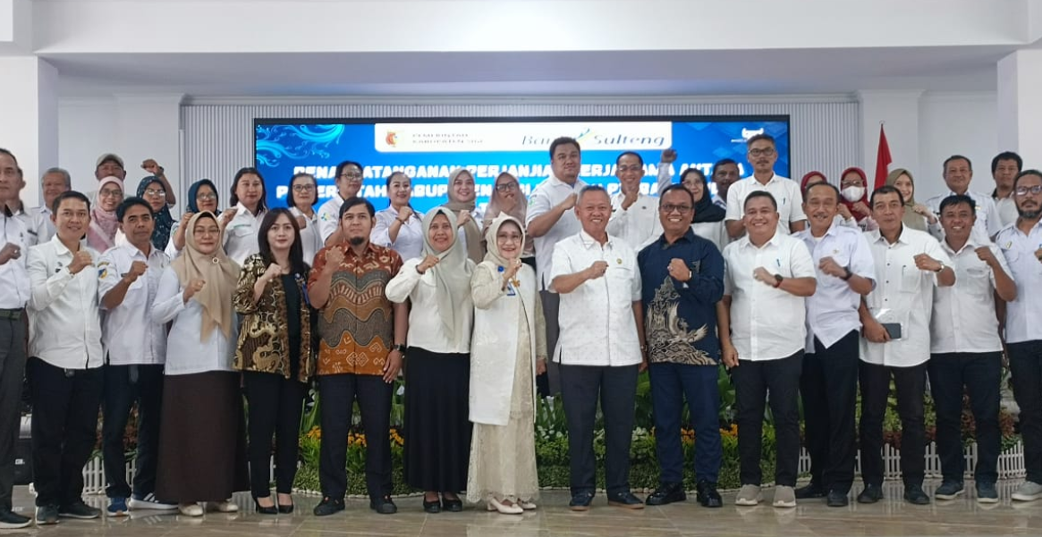 PT Bank Sulteng dan Pemerintah Kabupaten Sigi Tandatangani Perjanjian Kerjasama Implementasi SP2D Online